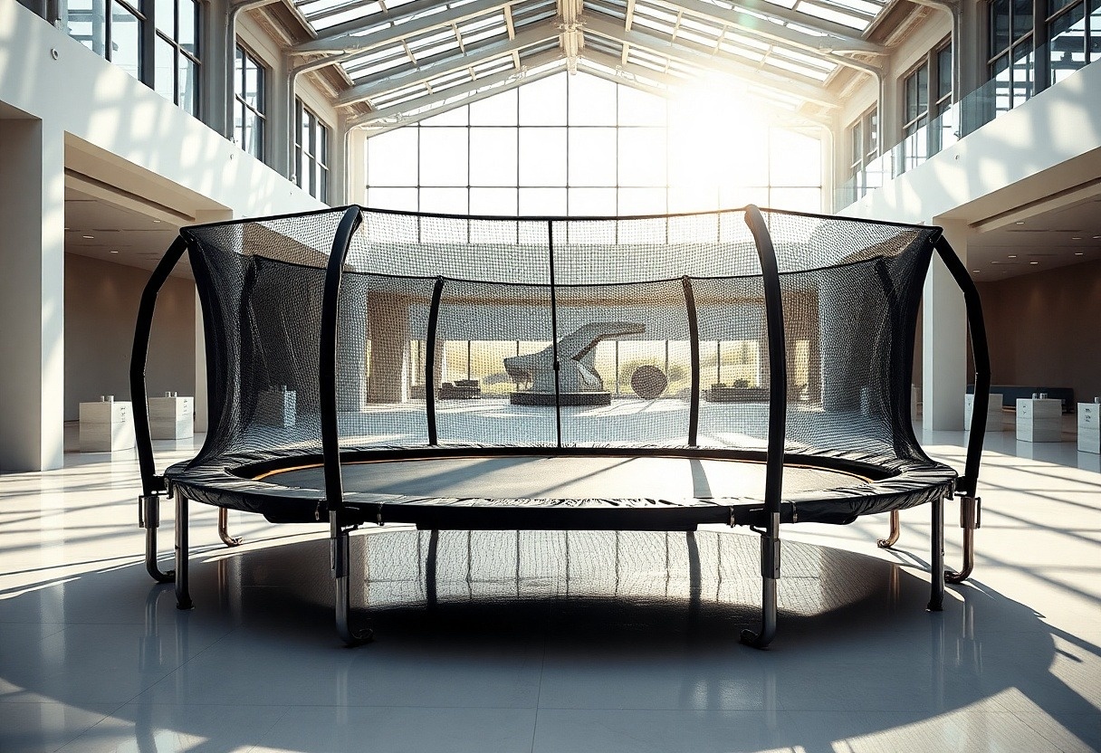 Ochranné sítě na trampolínu mají svá opodstatnění